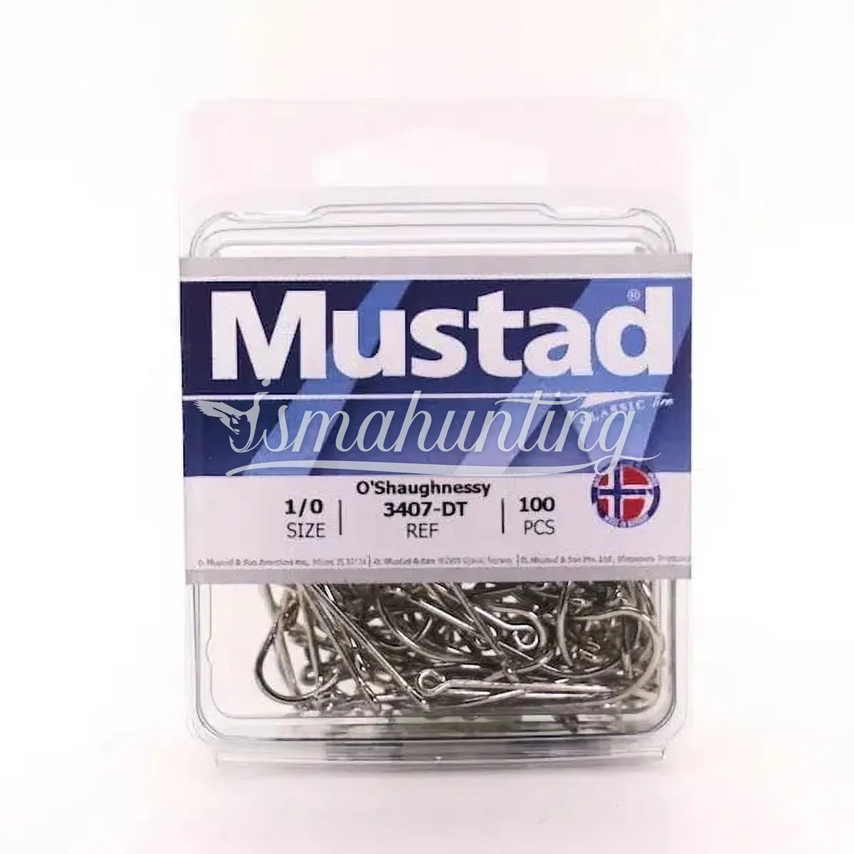 Крючки Mustad, 100 шт. в коробке (длинные) №10