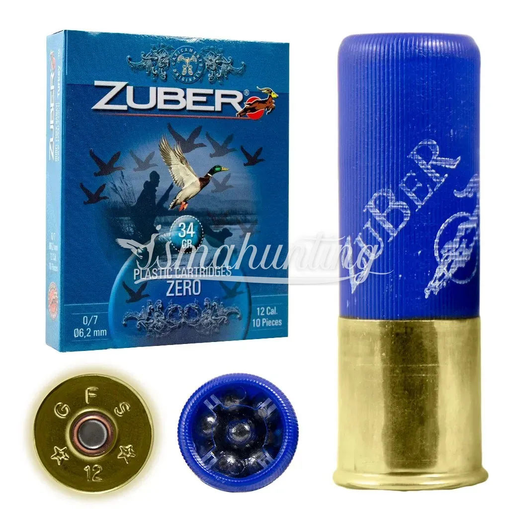 Патрон Zuber 12 кал. №3 34 г